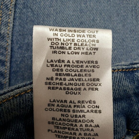 Good American Good Curve Straight‎ Leg Jeans Womens 2 Distressed High Rise - Picture 10 of 10